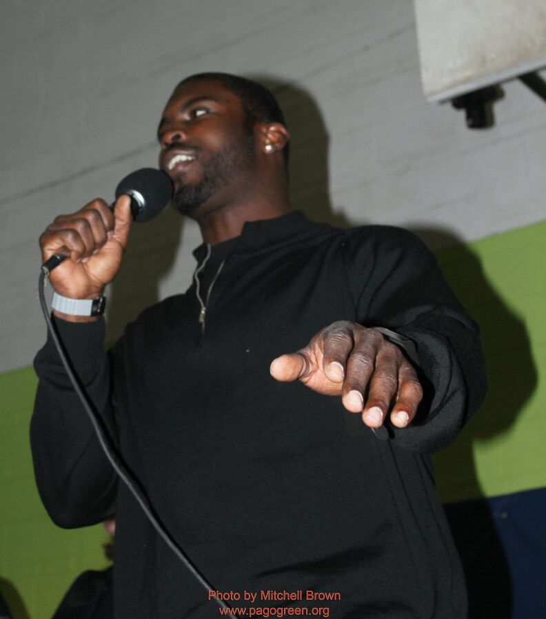 Michael Vick Speaks To Youth In Hunting Park Recreation Center In North Philly