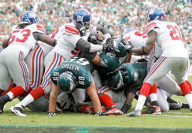 Four Goalline Plays Up The Middle Behind Undersized Offensive Linemen