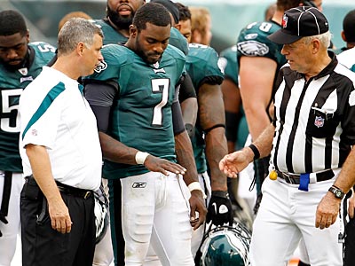 Vick Goes After Refs For Not Protecting Him In The Pocket