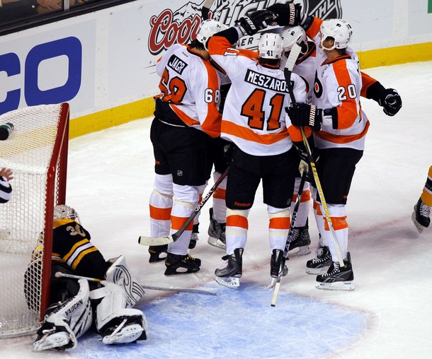 Bruins Banner Raising Spoiled by Flyers in 2-1 Road Win