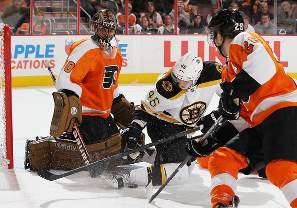 Flyers Battle Hard Against Bruins but Fall in Shootout 6-5