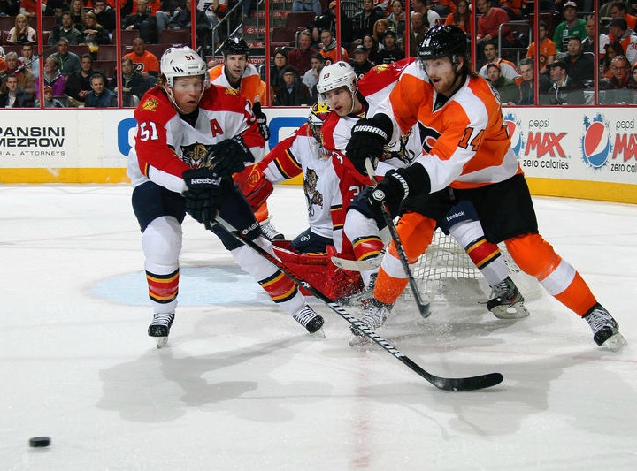 Couturier Faltering in Face-Off Circle