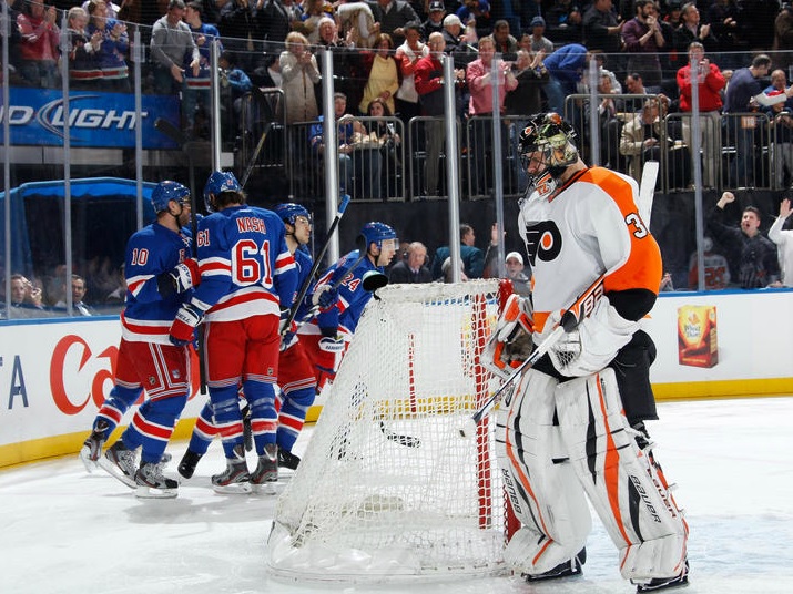 Disorganized Hockey Downs Flyers Against Rangers