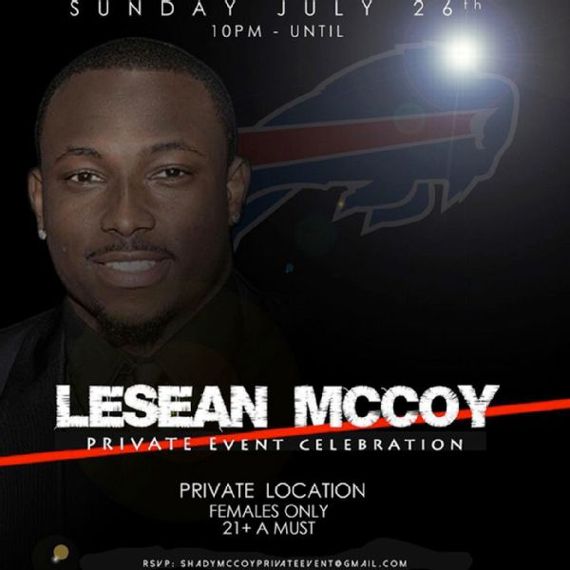 LeSean McCoy Sends Out Female Only Invite For Philly Party