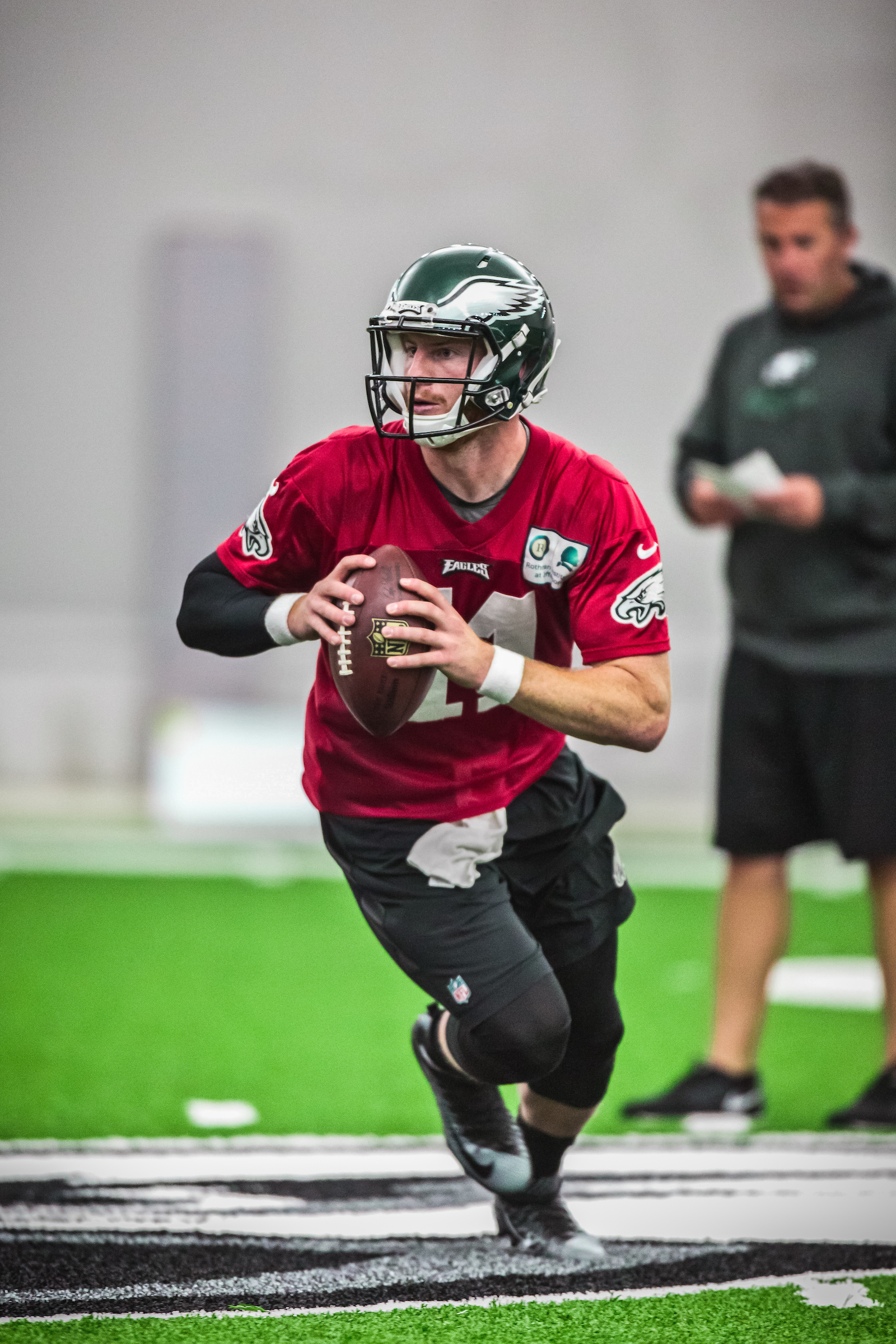 Carson Wentz And Receivers Looking Impressive