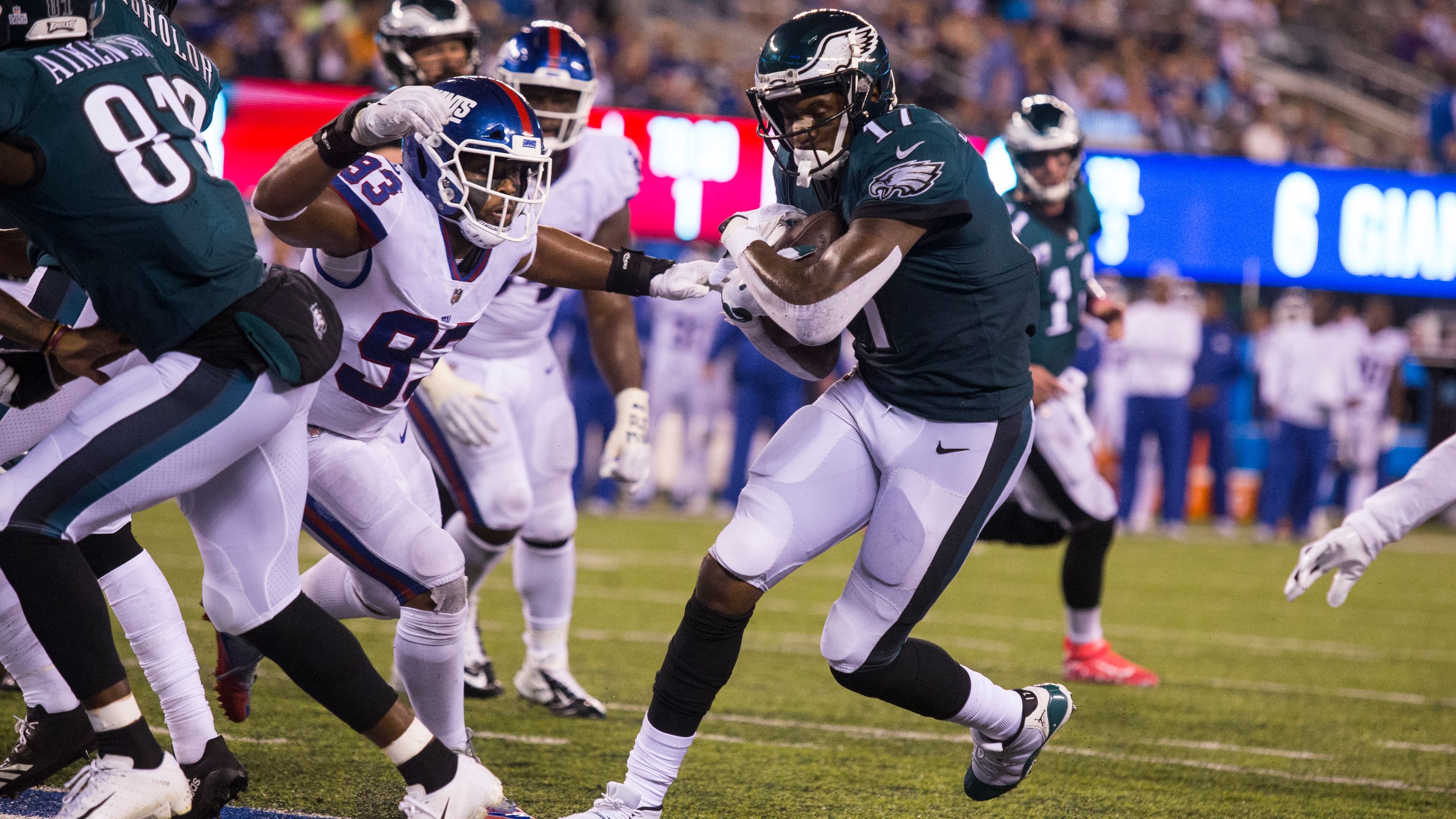 Eagles Start Fast And Blowout The Giants 34-13
