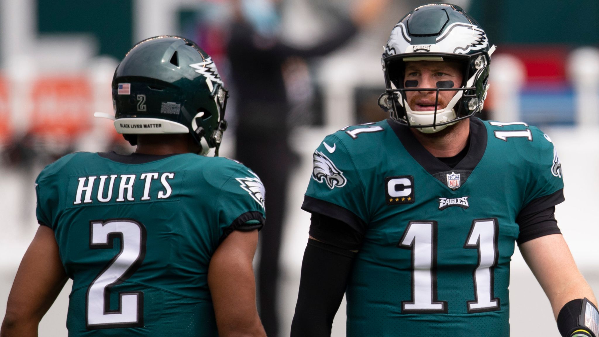 Eagles Sirianni Says They’ll Be Competition Between QB’s Wentz and Hurts